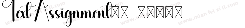 Text Assignment字体字体转换